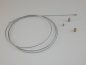 Preview: BH-R8002, Universal Bowdenzug-Set 4-teilig, 2m Seil verzinkt Ø1,5mm mit Flaschennippel Ø6mm, 2x Schraubnippel, 1x Quernippel