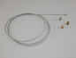Preview: BH-R8003: Universal Bowdenzug, 2m Seil verzinkt Ø2,0mm mit Flaschennippel Ø6mm, 2x Quernippel, 1x Schraubnippel