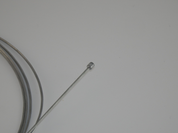 BH-R8006, Universal Bowdenzug, 2m Reparaturseil Ø1,2mm mit Zylindernippel 3x3