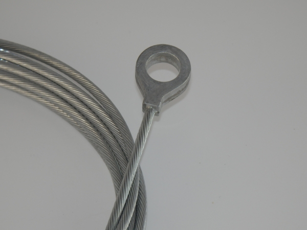 BH-R8017, Universal Bowdenzug, 2,6m Reparaturseil Ø3,0mm mit Augenbolzen Ø11,0mm