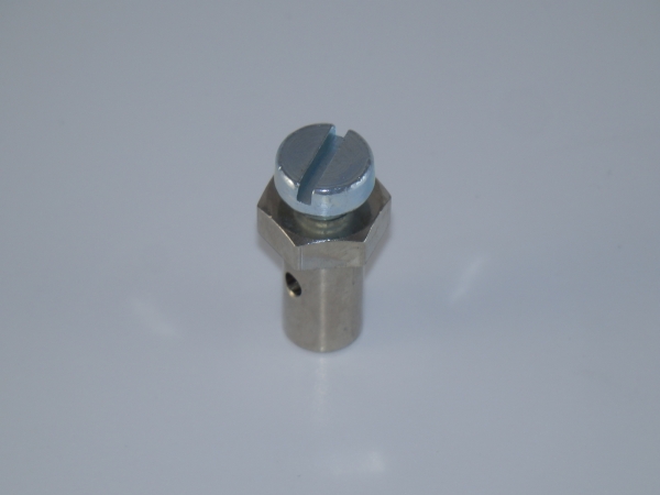BH-643K 10er-Set Schraubnippel Maße: SW 7x D: 6mmx L: 10mm, Bohrung D: 2,3mm, für Seildurchmesser bis 2,3mm